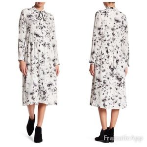 The Kooples dandy lyon silk shirt dress
